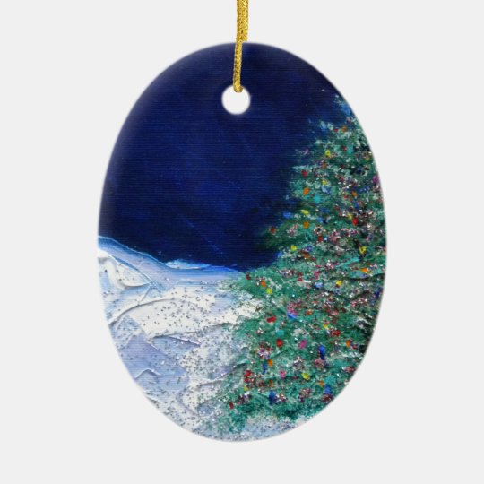 christmas tree ceramic ornament