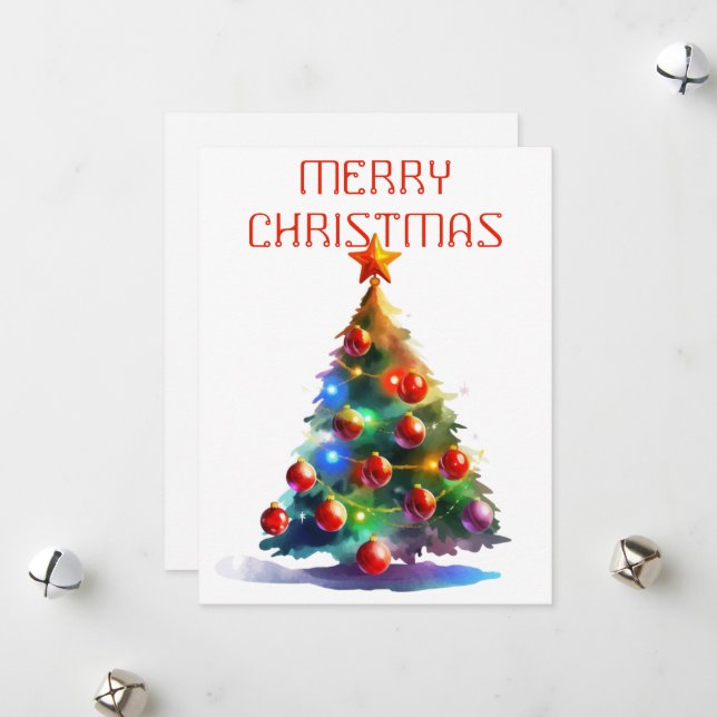 Christmas Tree - Christmas Card (Front/Back In Situ)