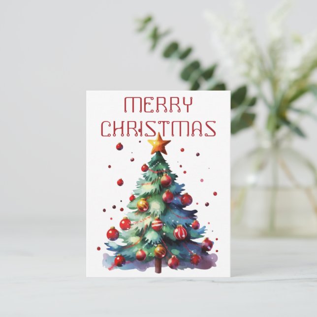 Christmas Tree - Christmas Card (Standing Front)