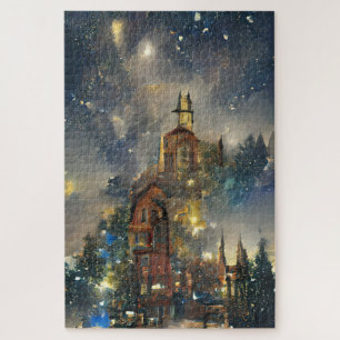 Christmas Tree, Christmas Church Jigsaw Puzzle