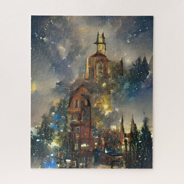 Christmas Tree, Christmas Church Jigsaw Puzzle (Vertical)