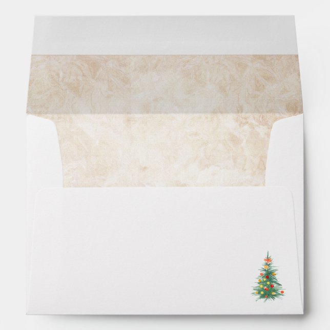 Christmas Tree Christmas Envelope (Back (Bottom))