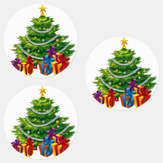 Christmas tree, christmas  ,holiday   labels