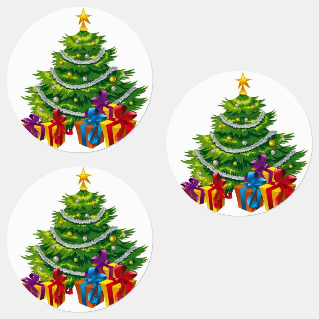 Christmas tree, christmas  ,holiday   labels (Group)
