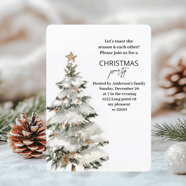 "Christmas Tree Christmas Party | Festive Holiday Invitation (Creator Uploaded)