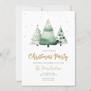 Christmas Tree Christmas Party Invitation