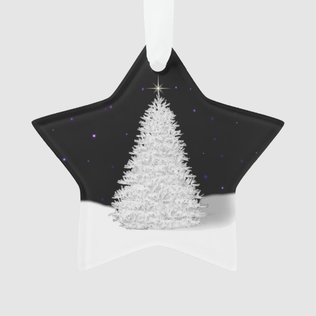 Christmas Tree Christmas Remembrance Acrylic Ornament (Front)