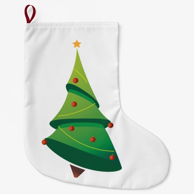 Christmas Tree Christmas Stocking (Front)