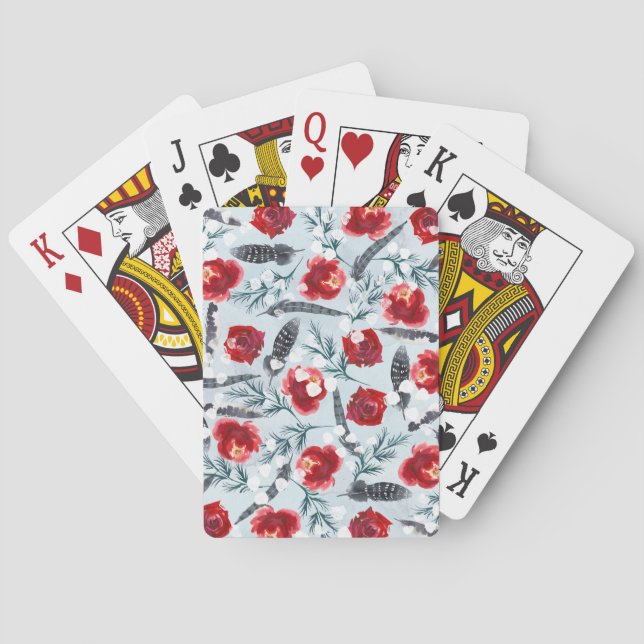 Christmas Tree Clip Art Poker Cards (Back)