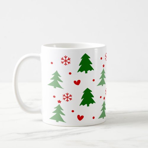 Christmas tree coffee mug wrap
