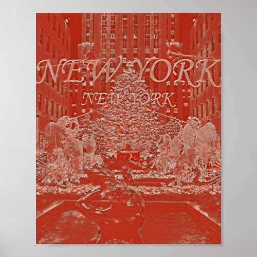 Christmas Tree Collection _ New York New York Poster