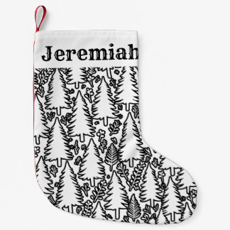 Christmas Tree Coloring Activity Personalized Kids Small Christmas Stocking