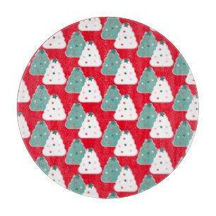 Christmas Tree Cookie Dough Homemade Mix Red   Cutting Board