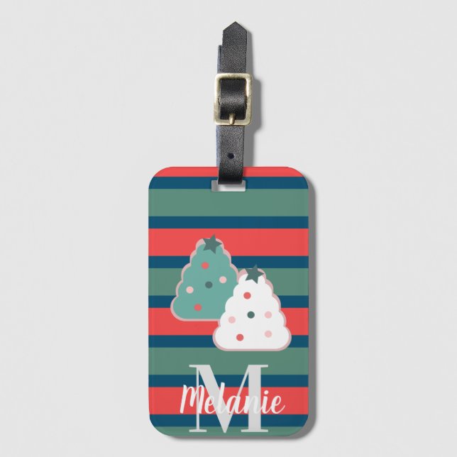 Christmas Tree Cookie Sprinkles Luggage Tag (Front Vertical)