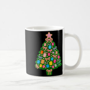 Christmas Tree Coquette Bow Crochet Xmas Pajamas H Coffee Mug