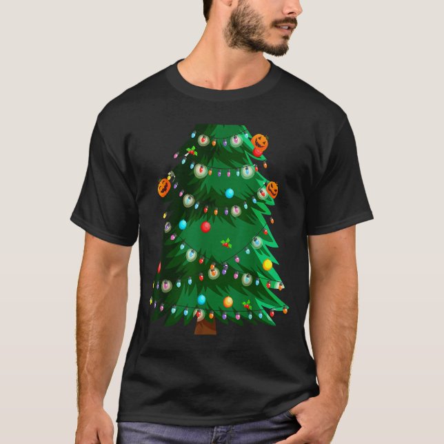 Christmas Tree Costume Idea For Adults &amp; Chris T-Shirt (Front)
