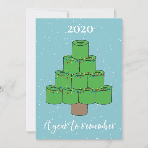 Christmas Tree Covid 2020 Toilet Paper Holiday Card