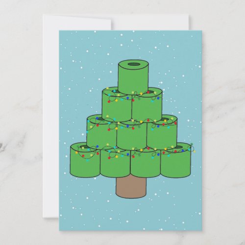 Christmas Tree Covid 2021 Toilet Paper Funny Holiday Card