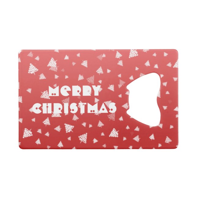 Christmas Tree Credit Card Bottle Opener (Front (Horizontal))