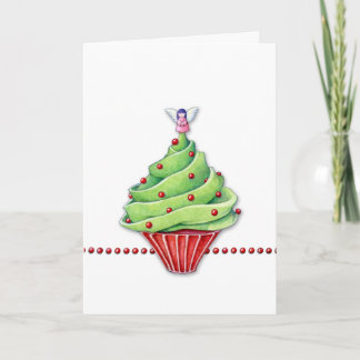 Christmas Tree Cupcake Card