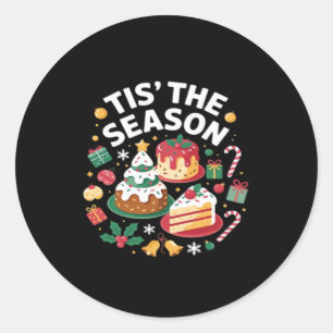 Christmas Tree Cute - Tis The Season Classic Round Sticker