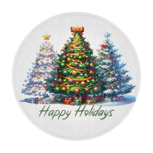Christmas tree  cutting board (Front)