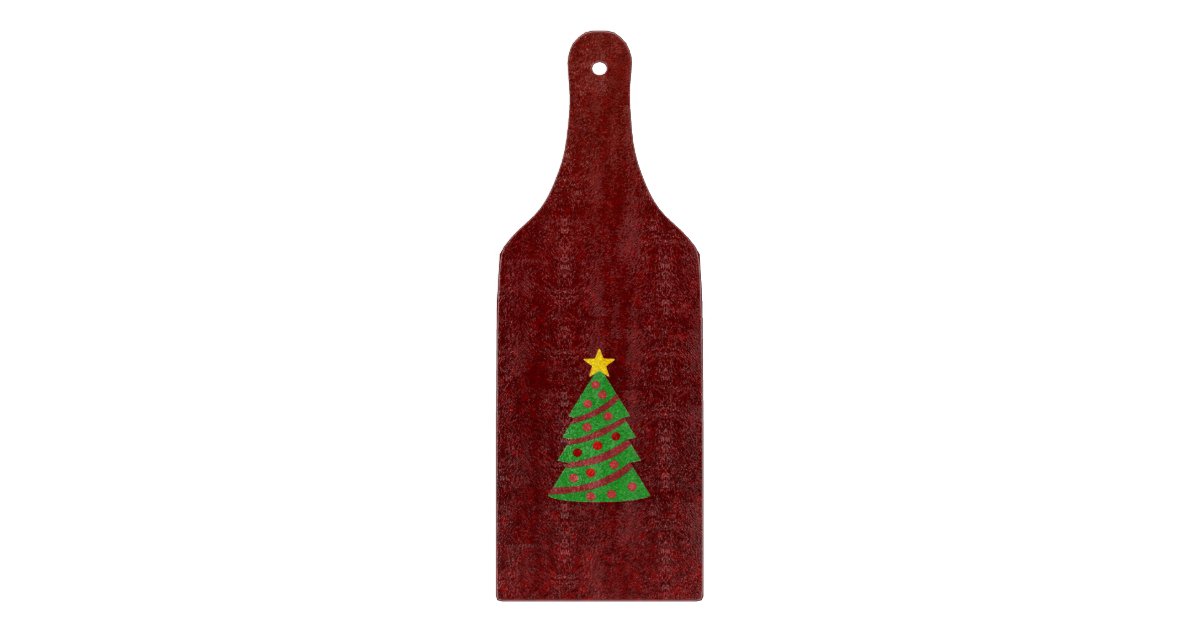 Christmas tree cutting board | Zazzle