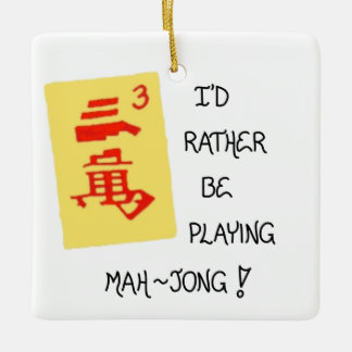 Christmas tree decoration – Quote about Mahjong