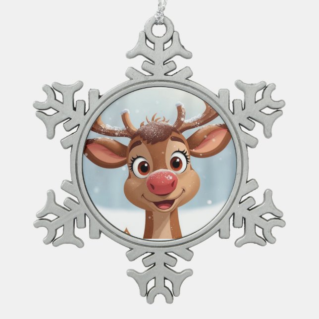 Christmas tree decoration with reindeer (Front)