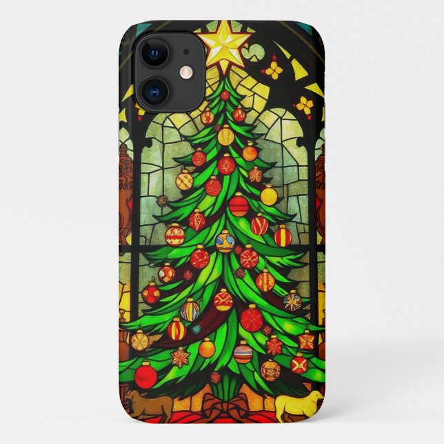 christmas tree design on Case-Mate iPhone case (Back)
