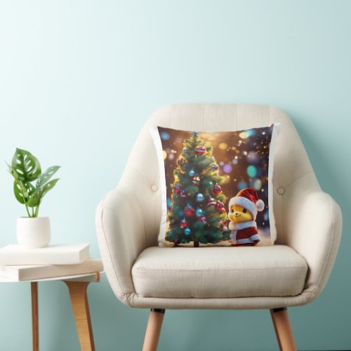 christmas tree design pillow