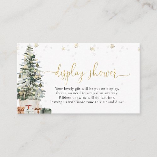 Christmas Tree Display Shower Enclosure  Card