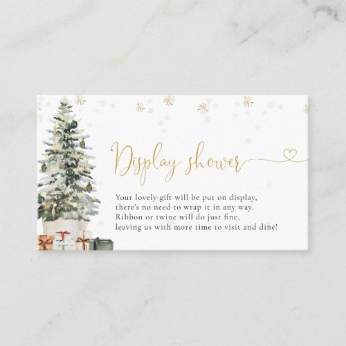 Christmas Tree Display Shower Enclosure Card