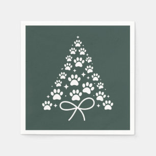 Christmas Tree Dog Lover Owner Gift Holiday Napkins