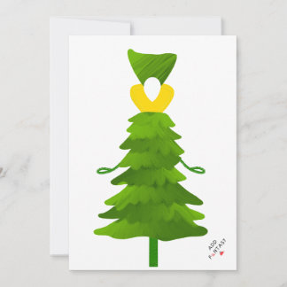Christmas tree doll. Add funtasy. Holiday Card