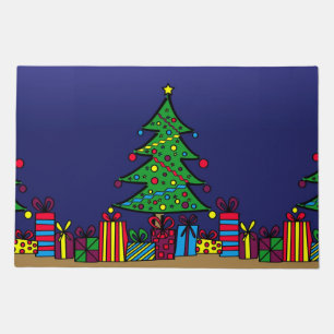 Christmas tree doormat