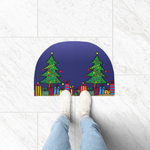 Christmas tree doormat