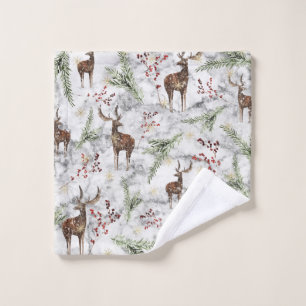 Christmas Tree Dot Art Wash Cloth