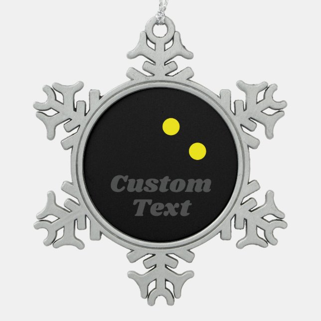 Christmas tree double dot squash ball ornament (Front)