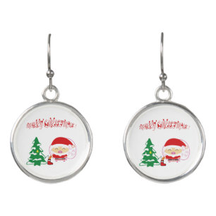 Christmas tree earrings
