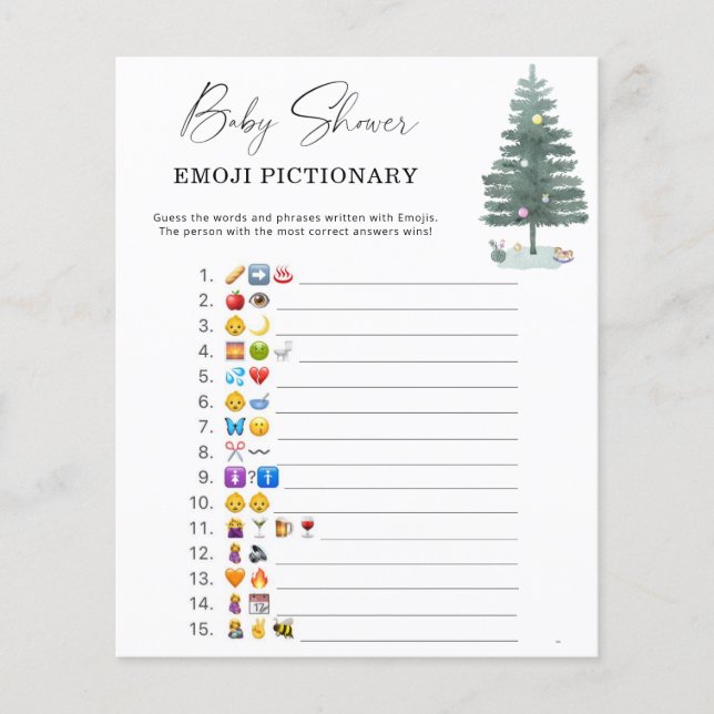Christmas tree emoji game (Front)