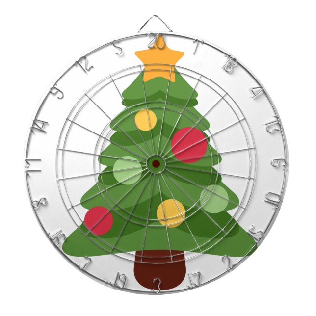 christmas tree emojis dart board (Front)