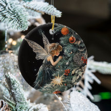 Christmas Tree Fairy Angel Ornament - Personalized