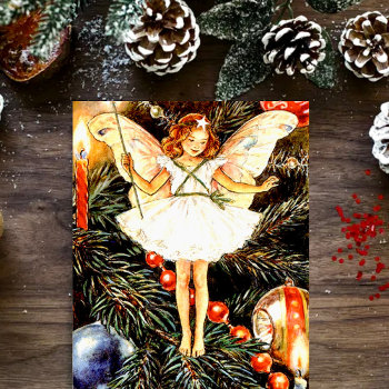 Christmas Tree Fairy Holiday Card by Cardgallery at Zazzle