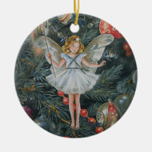 Christmas Tree Fairy Ornament, Personalized