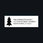 Christmas Tree Family Name Return Address Self-inking Stamp<br><div class="desc">Christmas Tree Holiday Family Name Return Address Ink Stamp - Pick Text Style and Ink Color</div>