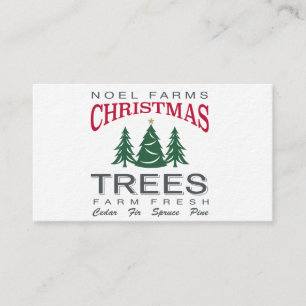 CHRISTMAS TREE FARM BUSINESS CARD