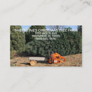 Christmas Tree Farm Business Card