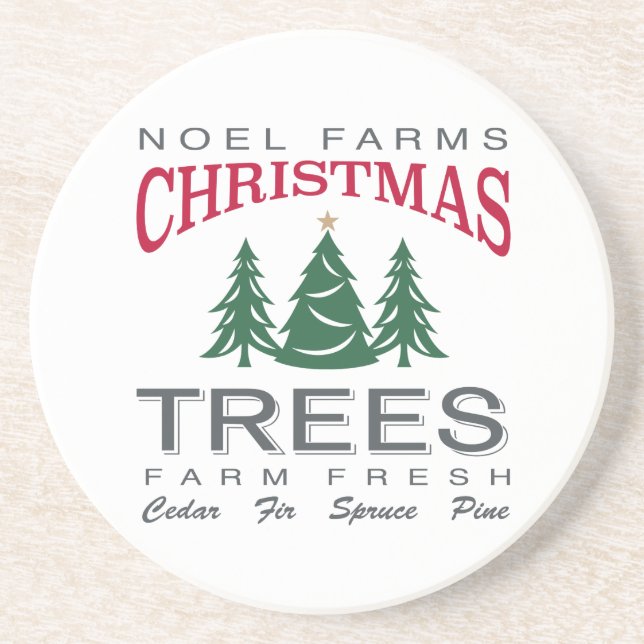CHRISTMAS TREE FARM COASTER (Front)