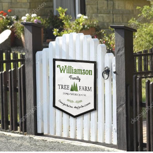 Christmas Tree Farm Door Decoration Pennant